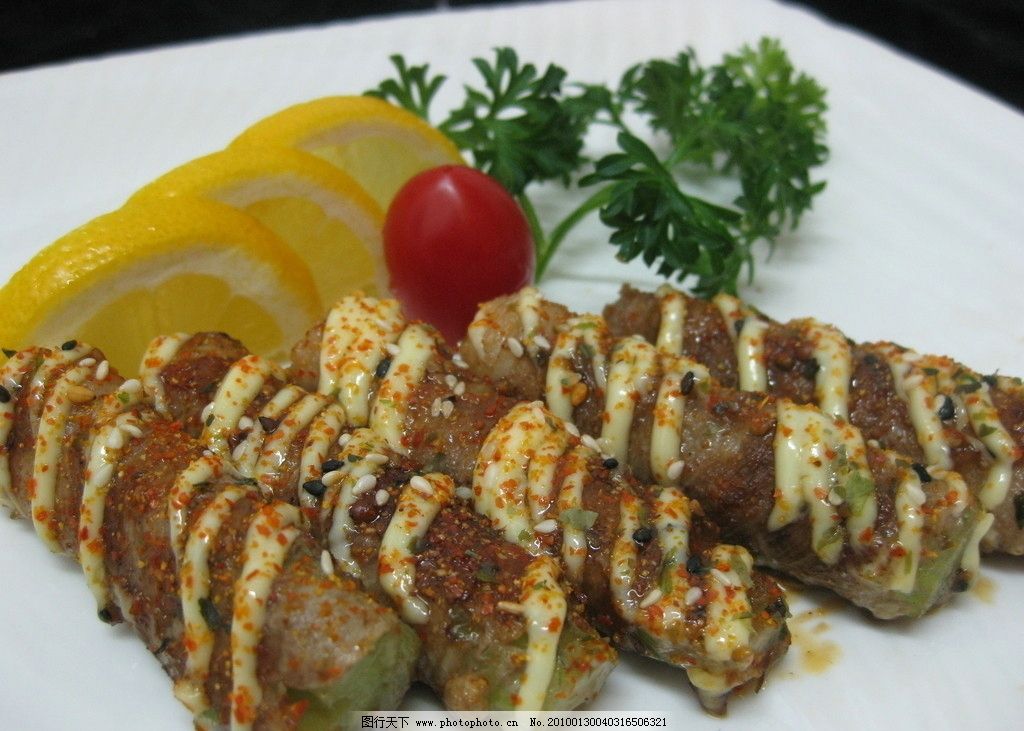 西芹牛肉卷图片,日本料理 西餐美食 餐饮美食 摄