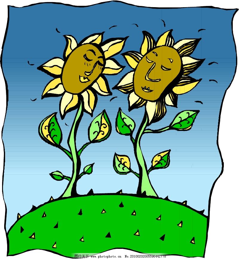 拟人化卡通1111图片