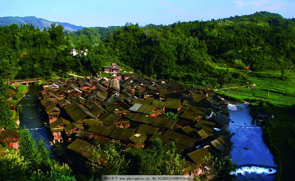 黔东南增冲古楼图片_自然风景_自然景观_图行天下图库