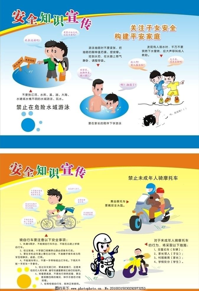本次安全知识图片,手抄报宣传教育内容主要包括:防雷电,防溺水